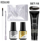 ROSALIND 15ML Poly Nail Gel Kit For Building Semi Permanent Nail Extension Gel All For Manicure Professional Nail Art Set Of Tools