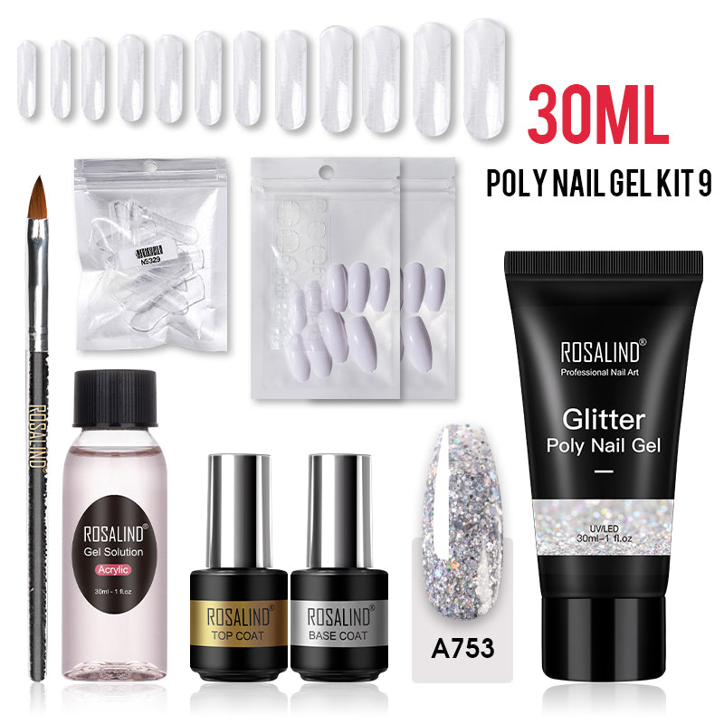 Best Deal for FINGER QUEEN Polygel Starter Set, 8 Colours, 15 ml Nail |  Algopix