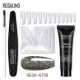 ROSALIND 15ML Poly Nail Gel Kit For Building Semi Permanent Nail Extension Gel All For Manicure Professional Nail Art Set Of Tools