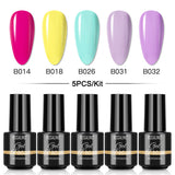 Mini 5ml Nail Polish Gel 2/4/5/6/8PCS Set SLA