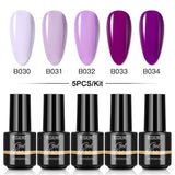 Mini 5ml Nail Polish Gel 2/4/5/6/8PCS Set SLA