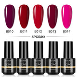 Mini 5ml Nail Polish Gel 2/4/5/6/8PCS Set SLA