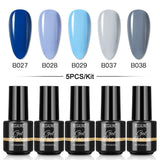 Mini 5ml Nail Polish Gel 2/4/5/6/8PCS Set SLA