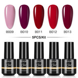 Mini 5ml Nail Polish Gel 2/4/5/6/8PCS Set SLA