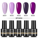 Mini 5ml Nail Polish Gel 2/4/5/6/8PCS Set SLA