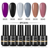 Mini 5ml Nail Polish Gel 2/4/5/6/8PCS Set SLA