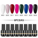 Mini 5ml Nail Polish Gel 2/4/5/6/8PCS Set SLA