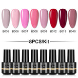 Mini 5ml Nail Polish Gel 2/4/5/6/8PCS Set SLA