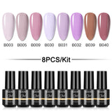 Mini 5ml Nail Polish Gel 2/4/5/6/8PCS Set SLA