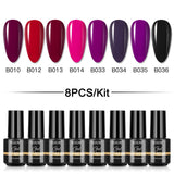 Mini 5ml Nail Polish Gel 2/4/5/6/8PCS Set SLA