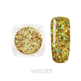 0.5g Mirror Colorful Chrome Nail Polvere
