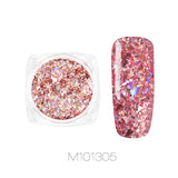 0.5g Mirror Colorful Chrome Nail Polvere