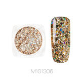 Rosalind 0.5g Colorful Glitter Sequins Chrome Nail Powder