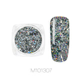 0.5g Mirror Colorful Chrome Nail Polvere