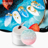 ROSALIND Bubble Gel Varnish Set Blossm Water Painting Gel Nail Polish Hybrid Lacquer Top Base For Nail Art Manicure Kit