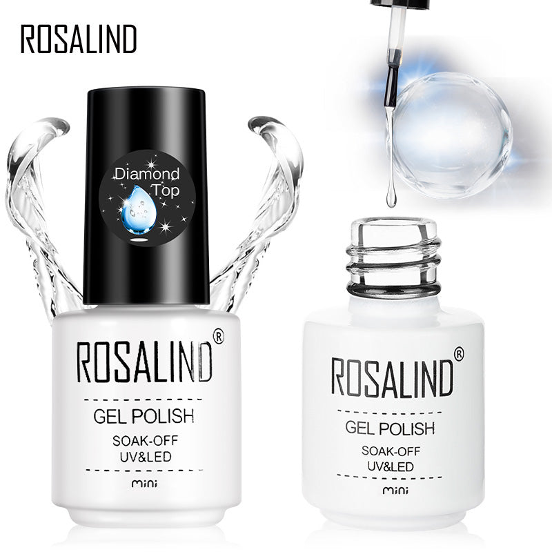 ROSALIND diamond nail gel top coat art design soak off top LED/UV lamp