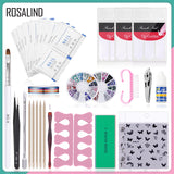 ROSALIND Nail Manicure Basic Tool Kit Nail Tools Kit For Nail Beauty Decorations Brush Dot