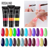 ROSALIND 15ml Poly Nail Gel 24 Hot Sale Fashion Colors Quick Builder Extension