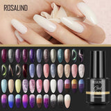 ROSALIND Mini Soak Off 4pcs Set In One Kit Gel Polish Bright For Nail Art Design LED/UV Lamp