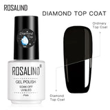 ROSALIND diamond nail gel top coat art design soak off top LED/UV lamp