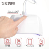 ROSALIND 18 LED Bulbs UV/LED 36W Nail Lamp For Show Off Your Finger Charm