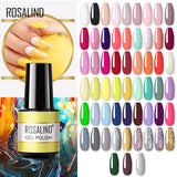 ROSALIND 57 colors 5ml Soak Off Gel Polish Bright For Nail Art Design LED/UV Lamp