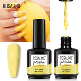 ROSALIND Gel Nail Polish 2Pcs/Set For Manicure Nails Art UV Gel Need Base Top Coat Vernis Semi permanent Nail Polish 15ML