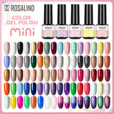 ROSALIND 80 Colors Mini Soak Off Gel Polish Bright For Nail Art Design LED/UV Lamp SKU FA70