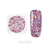 0.5g Mirror Colorful Chrome Nail Polvere