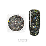 0.5g Mirror Colorful Chrome Nail Polvere