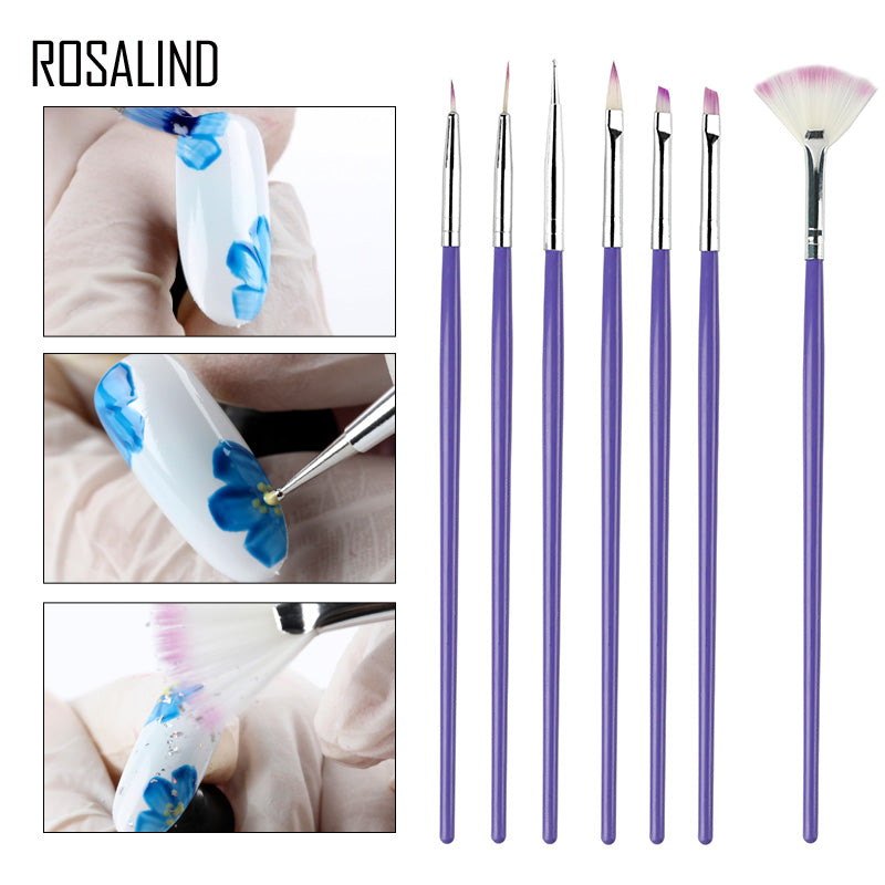 Professional Nail Art Supplies with 15pcs Brush Set, 5pcs Dotting