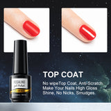 ROSALIND 7ML Gel Polish Essential Top & Base Coat Bright For Nail Art Design LED/UV Lamp