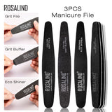 ROSALIND Sanding Nail Files Grinding Buffer Pedicure Manicure Polish Beauty Tools Nail Care Professional Nail Files