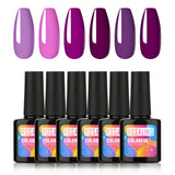 Rosalind Violet Series Gel Polish Set 6PCS 10ML