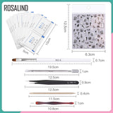 ROSALIND Nail Manicure Basic Tool Kit Nail Tools Kit For Nail Beauty Decorations Brush Dot