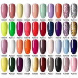 Rosalind Mini Soak Off Professional Nail Art Gel Polish Set 24PCS Nail Art Design LED/UV Lamp