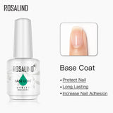 ROSALIND 4pcs/kit Gel Polish Kit Primer Base Coat Top Coat Matt Top Coat 15 ml/pc Bright For Nail Art Design