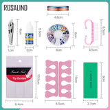 ROSALIND Nail Manicure Basic Tool Kit Nail Tools Kit For Nail Beauty Decorations Brush Dot