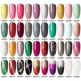 Rosalind Mini Soak Off Professional Nail Art Gel Polish Set 6PCS Nail Art Design LED/UV Lamp