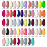 ROSALIND 2PCS/Set 5ml Soak Off Gel Polish Bright For Nail Art Design LED/UV Lamp