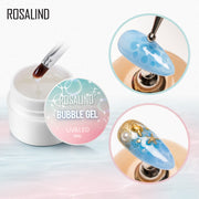 ROSALIND Bubble Gel Varnish Set Blossm Water Painting Gel Nail Polish Hybrid Lacquer Top Base For Nail Art Manicure Kit