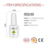 Rosalind Top & Base Coat Vernis