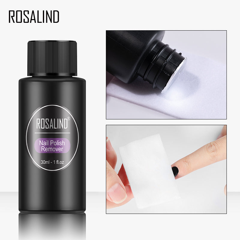 ROSALIND Remover Only For Nail Polish Remover Lint-Free Wipes Nail Clip Degreaser Art Tool For Manicure Nail Cleaner