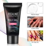 Rosalind Pure Color and Temperature Poly Nail Gel Kit 3PCS 30ML