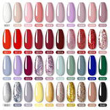 ROSALIND 40PCS/Set Soak Off Gel Polish Bright For Nail Art Design LED/UV Lamp