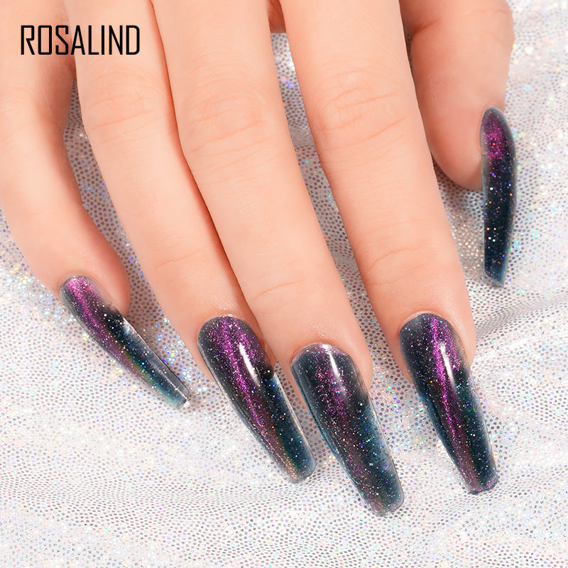 Rosalind Soft Cat Eye Poly Single Nail Gel 15ML 3 Fashion Colors Quick Builder Extension
