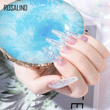 ROSALIND 15ml Glitter Poly Nail Gel 16 Fashion Colors Quick Builder Extension Say Goodbye To Short Nails