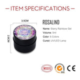 ROSALIND 5ml Starry Rainbow Gel Bright For Nail Art Design LED/UV Lamp