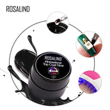 ROSALIND 5ml No Wipe Nail Gel Rhinestone Top Coat Strong Adhesive Glue For Rhinestones Decorations UV LED Lamp