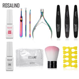 ROSALIND Gel Nail Tool 12PCS/Set For Nails Art Gel For Manicure Cuticle Remover Gel Polish Nourishment